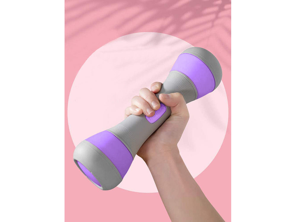 Fitneso hanteliai reguliuojami 2 x 2 kg 2 vienetų reguliuojamo svorio rinkinys, Violetinė, Szín, Lila