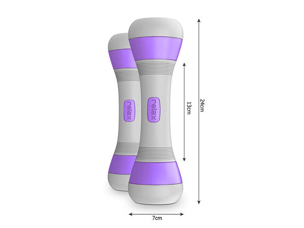 Fitneso hanteliai reguliuojami 2 x 2 kg 2 vienetų reguliuojamo svorio rinkinys, Violetinė, Szín, Lila