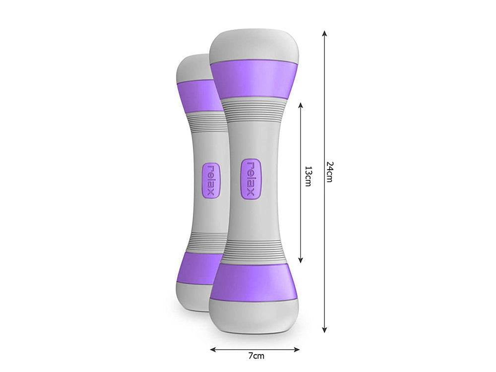 Fitneso hanteliai reguliuojami 2 x 2 kg 2 vienetų reguliuojamo svorio rinkinys, Violetinė, Szín, Lila