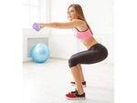 Fitneso hanteliai reguliuojami 2 x 2 kg 2 vienetų reguliuojamo svorio rinkinys, Violetinė, Szín, Lila