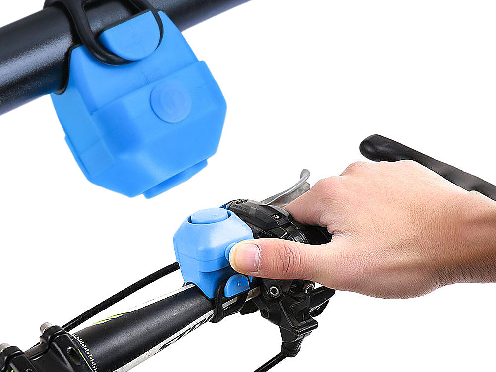 Dviračio skambutis elektroninis garsinis signalas garsus 130 db dviračių pavojaus sirena, Mėlyna, Szín, Kék