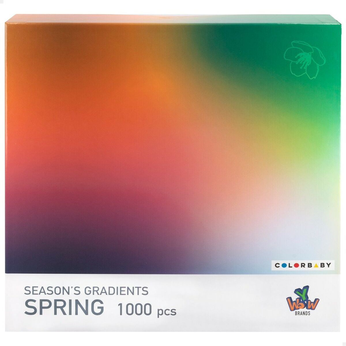 Dėlionė Colorbaby Season's Gradients Spring 68 x 50 cm (6 vnt.)