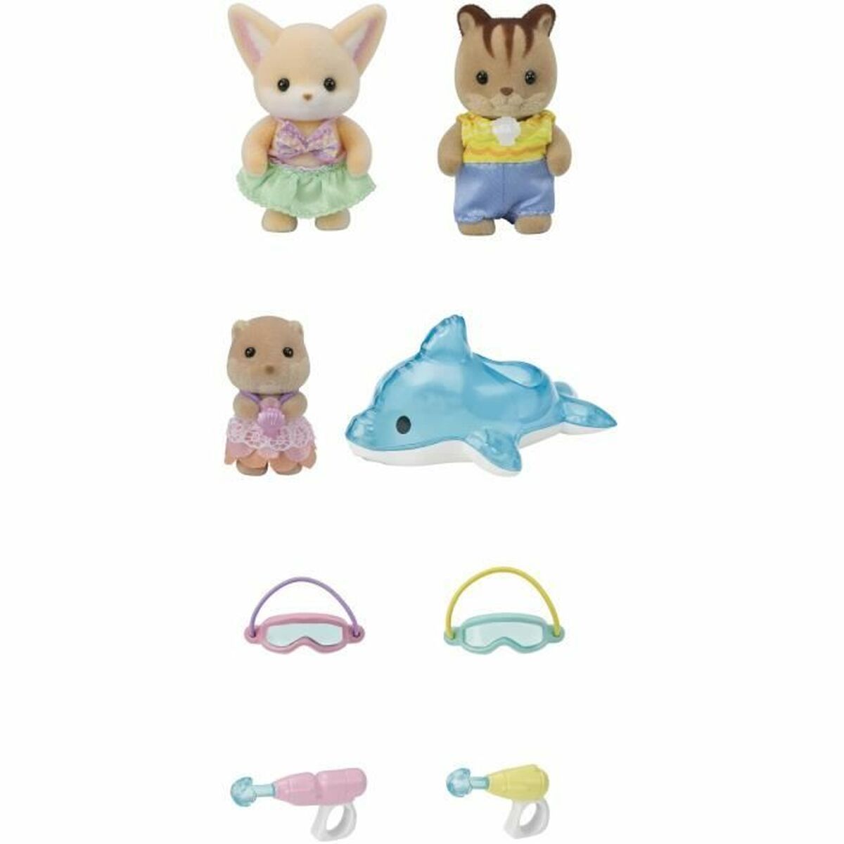 Lėlių namo priedai Sylvanian Families 5749 Nursery Friends Pool Fun trio