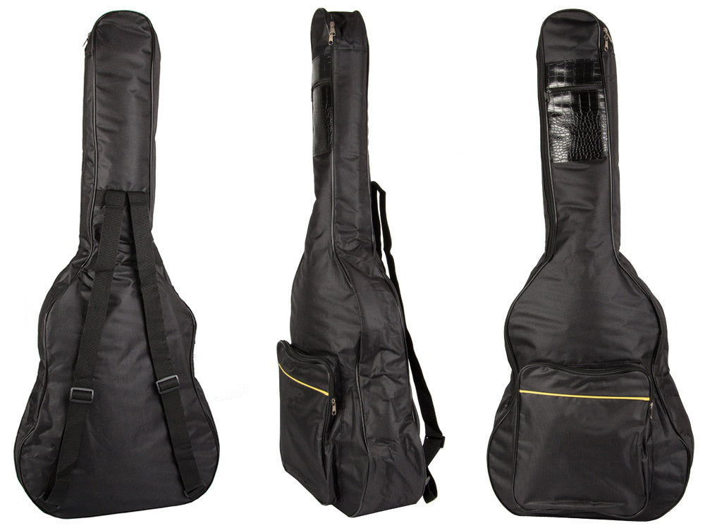 Akustinės klasikinės gitaros dėklas su kišenėmis petnešomis gitaros laikiklis