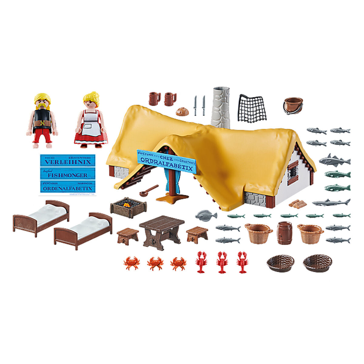 Playset Playmobil Astérix: Ordralfabetix Hut 71266 73 Dalys