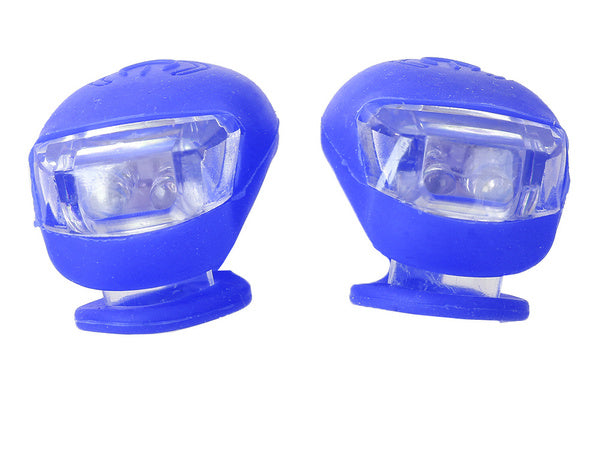 Dviračių žibintas 2 led priekinis žibintas 2 vnt silikono atsparus vandeniui, Mėlyna, Szín, Kék