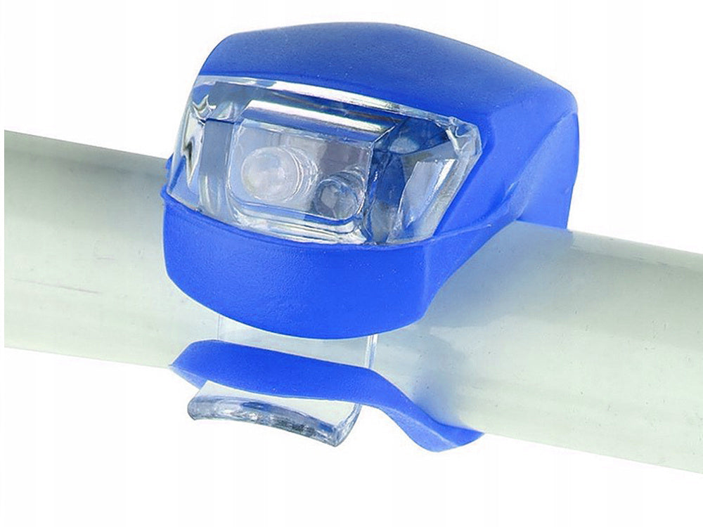 Dviračių žibintas 2 led priekinis žibintas 2 vnt silikono atsparus vandeniui, Mėlyna, Szín, Kék