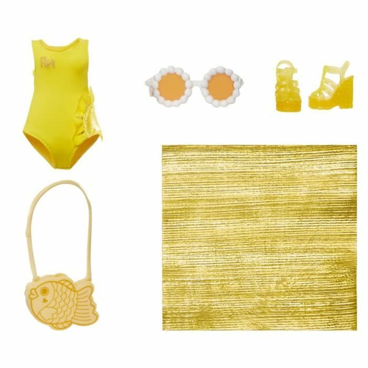 Kūdikio lėlė Rainbow High Swim & Style Sunny (Yellow)