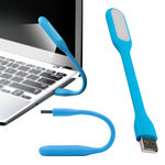 Silikono lankstus usb lempa nešiojamam kompiuteriui 6 led stiprus, Mėlyna, Szín, Kék