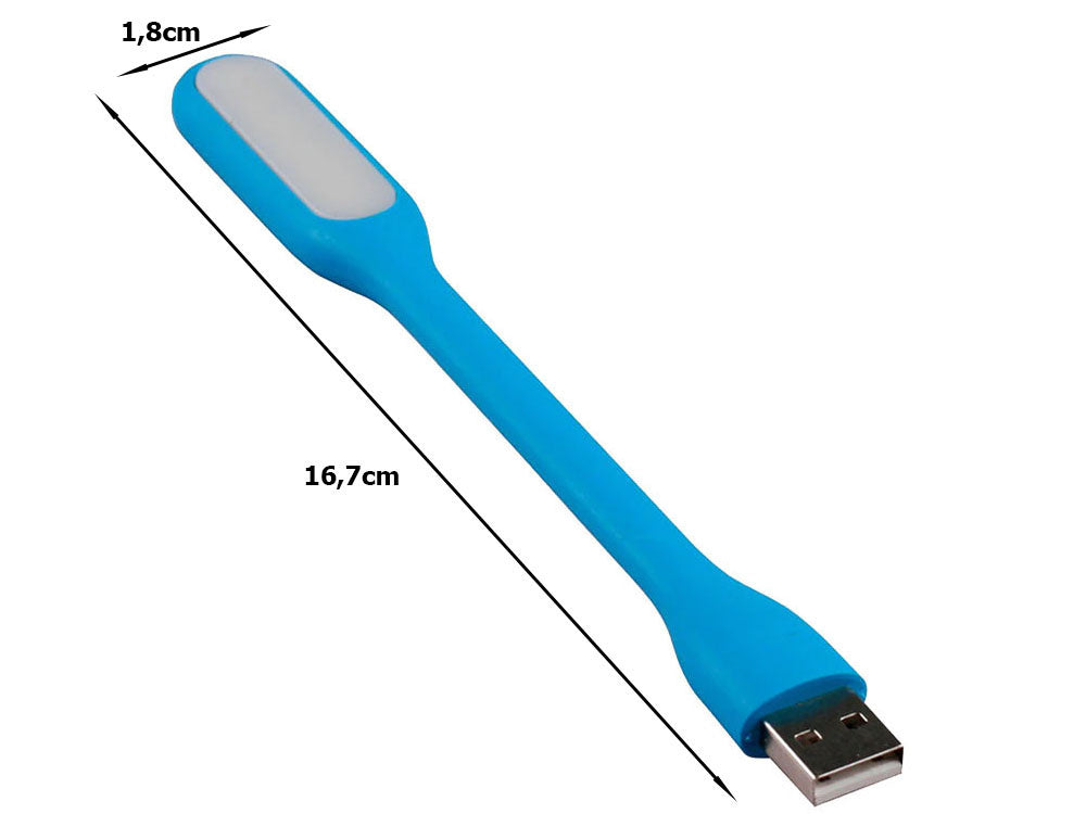 Silikono lankstus usb lempa nešiojamam kompiuteriui 6 led stiprus, Mėlyna, Szín, Kék