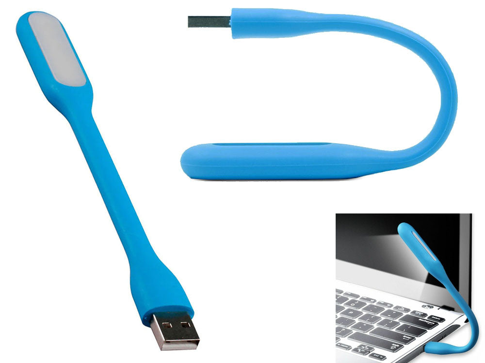 Silikono lankstus usb lempa nešiojamam kompiuteriui 6 led stiprus, Mėlyna, Szín, Kék