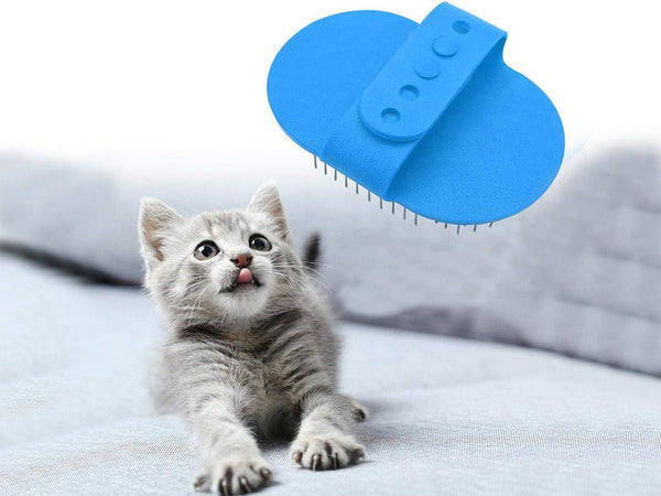 Šepetys šunų plaukams šukuoti katės minkštos masažinės šukos šukos, Mėlyna, Szín, Kék