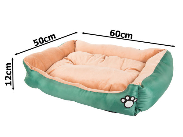 Šuns lova katės lova su pagalve lovytė patalynė sofa m, Žalia, Szín, Zöld