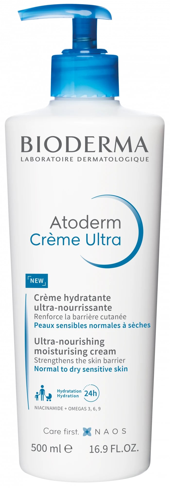 Bioderma Atoderm Ultra Nourishing Moisturising kūno kremas 500 ml