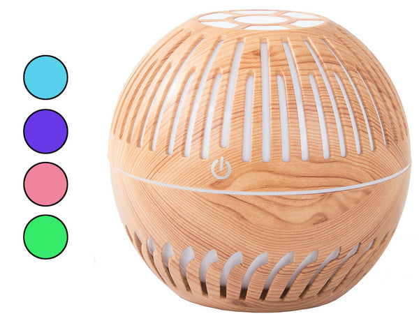 Oro drėkintuvas aromaterapija difuzorius vadovaujama naktinė šviesa rgb, Šviesiai rudos spalvos, Szín, Világosbarna