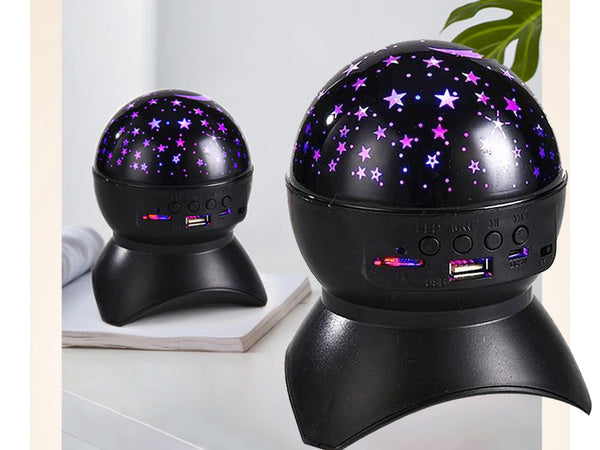 Žvaigždė projektorius naktinė šviesa žvaigždė led garsiakalbis bluetooth usb projektorius
