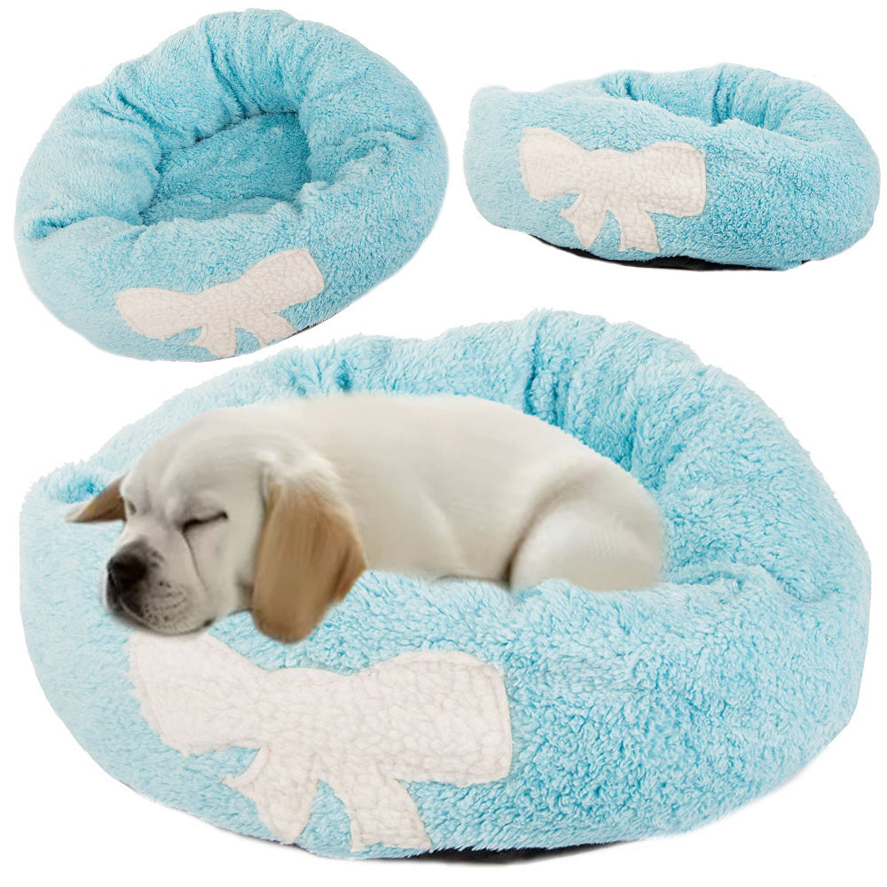 Pūkuota šuns lova katės patalynė minkšta pagalvėlė sofos patalynė 35cm, Mėlyna, Szín, Kék