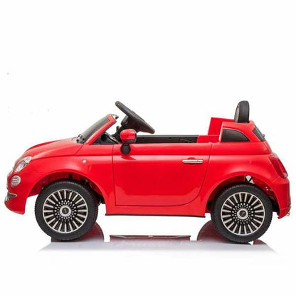 Vaikų elektrinis automobilis Fiat 500 Raudona Su nuotolinio valdymo pultu MP3 30 W 6 V 113 x 67,5 x 53 cm