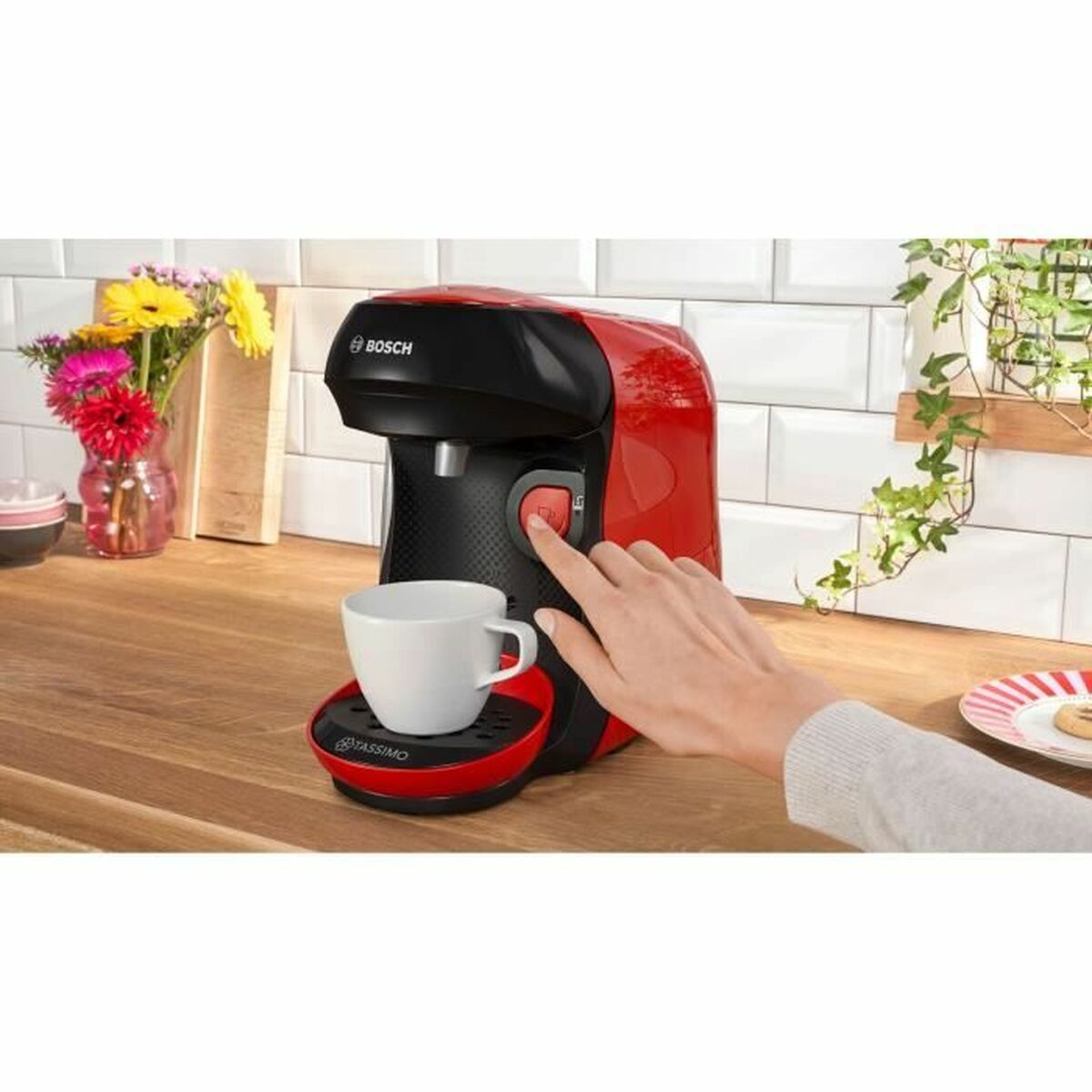 Kapsulinis kavos aparatas BOSCH TAS103E Juoda rouge 1400 W 700 ml