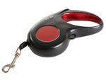 Lanyard automatinis su blokatoriumi šunims su ilga juosta 5 m 15 kg, Raudona, Szín, Piros