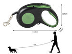 Lanyard automatinis su blokatoriumi šunims, skirtas šunims, ilgas ruožas 5 m 15 kg