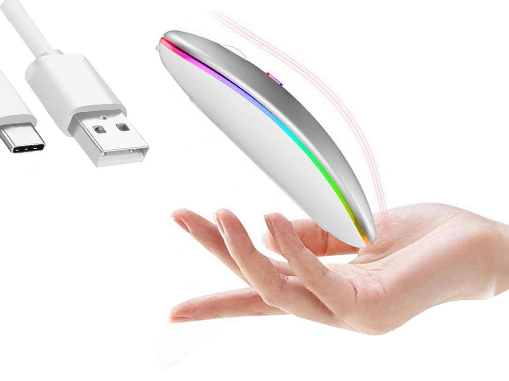 Slim 2,4 ghz bluetooth valdymo optinė pelė, skirta laptops'ams, Baltas, Szín, Fehér