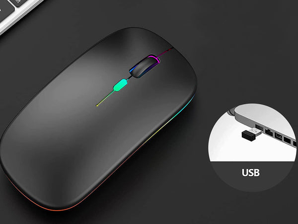 Slim 2,4 ghz bluetooth valdymo optinė pelė, skirta laptops'ams