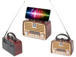 Retro virtuvės mobilusis radijas fm am bluetooth usb įkraunama antena