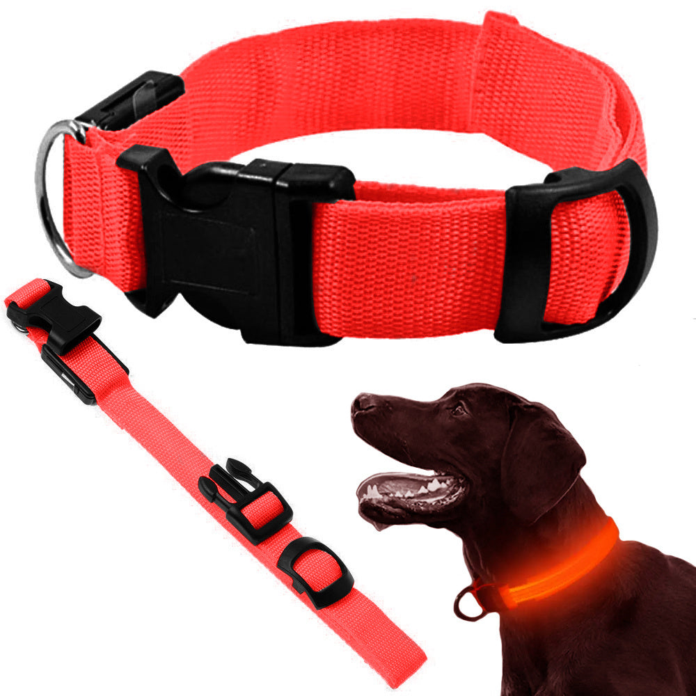 Led šviesos šviesos tamsos apylankas šuns ir katėms reguliuojamas 59cm, Raudona, Szín, Piros