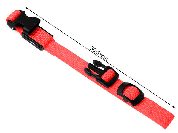 Led šviesos šviesos tamsos apylankas šuns ir katėms reguliuojamas 59cm, Raudona, Szín, Piros