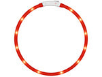 Led šviesos švytintuvas šuns ir katėms vandeniui atsparus reguliuojamas 47cm usb, Raudona, Szín, Piros