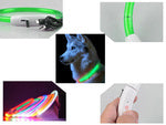 Led šviesos švytintuvas šuns ir katėms vandeniui atsparus reguliuojamas 47cm usb, Žalia, Szín, Zöld