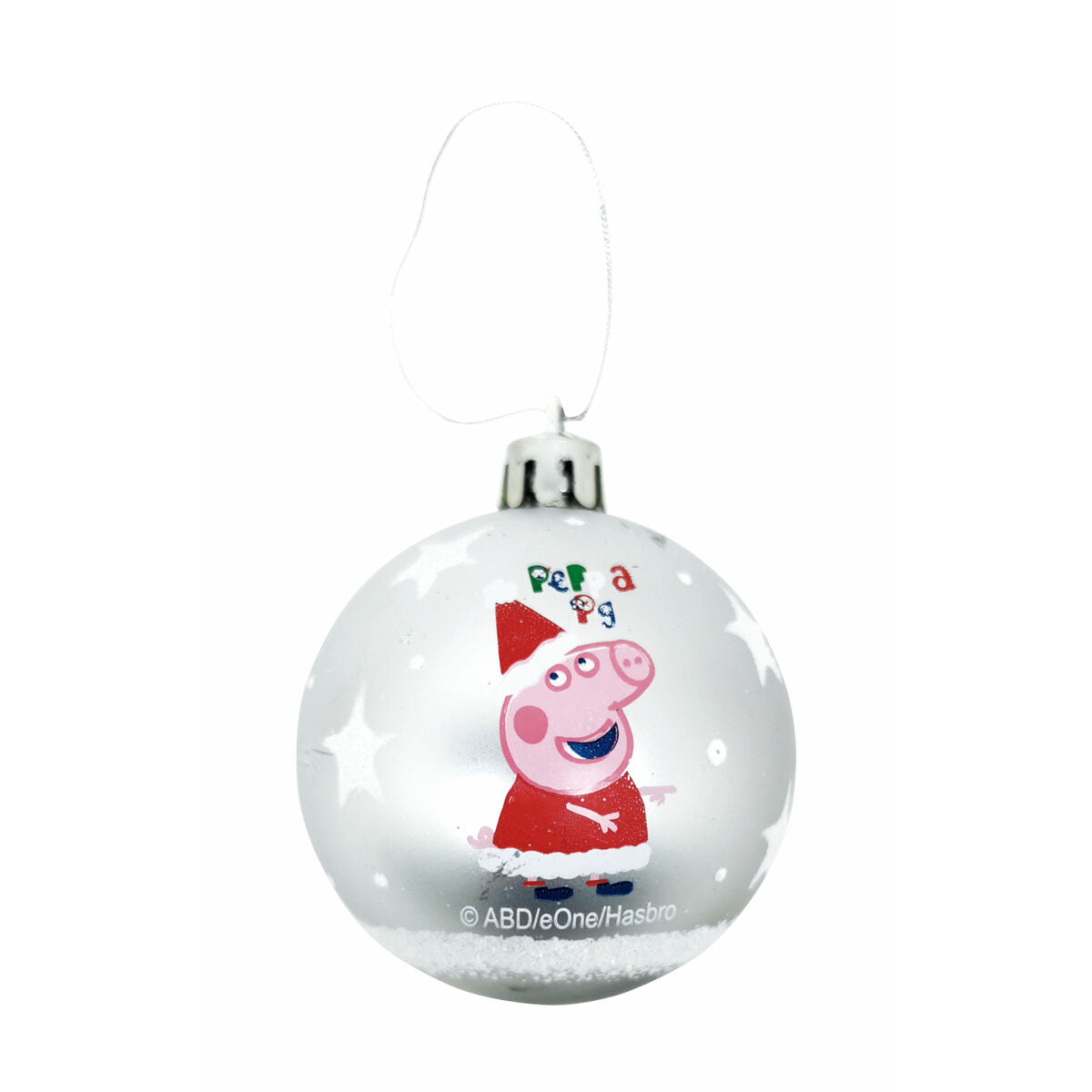 Eglutės rutuliukas Peppa Pig Cosy corner Sidabras 10 vnt. Plastmasinis (Ø 6 cm)