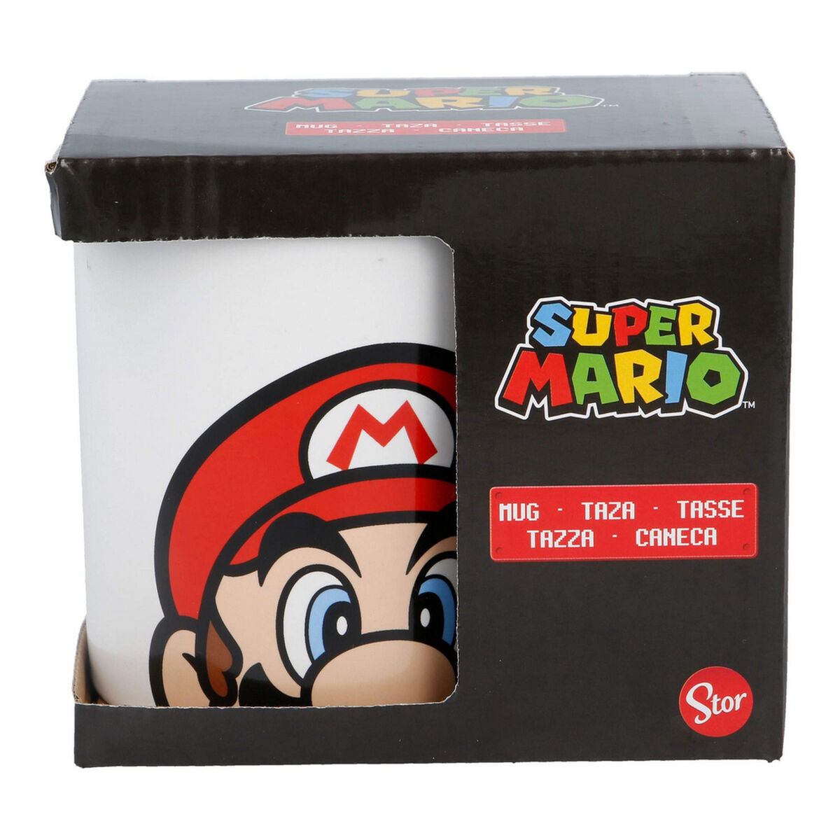 Puodelis Super Mario Balta Keramikinis Raudona (350 ml)