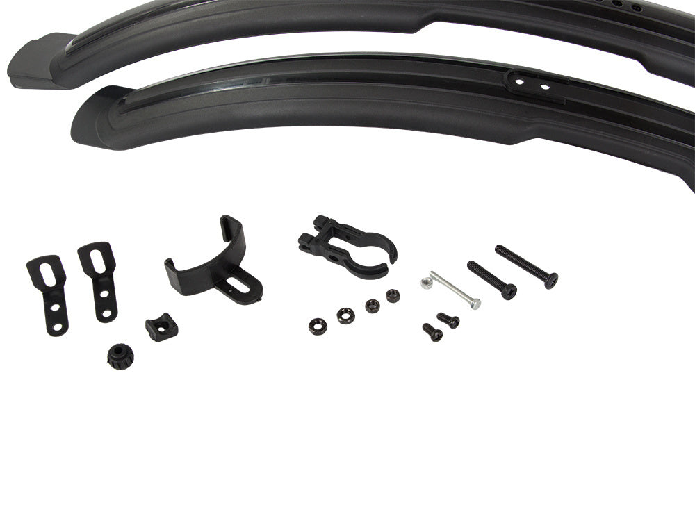 Priekiniai galiniai dviračio atšvaitai universalus 2 vnt.