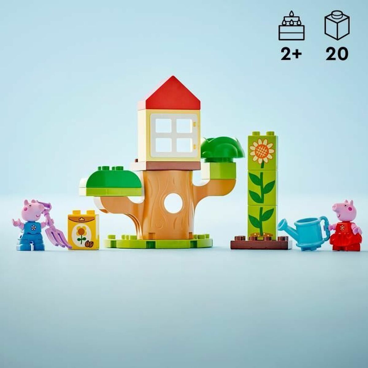 Statybos rinkinys Lego Peppa Pig's Garden and Treehouse Spalvotas