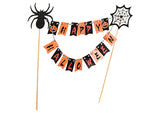 Helovino dekoracijos tortui cupcake picker topper girlianda popierius