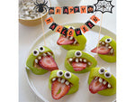 Helovino dekoracijos tortui cupcake picker topper girlianda popierius