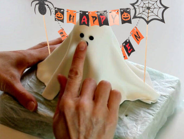 Helovino dekoracijos tortui cupcake picker topper girlianda popierius