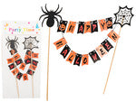 Helovino dekoracijos tortui cupcake picker topper girlianda popierius