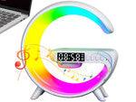 Led šviesos rgb žaidimų įkroviklis indukcijos garsiakalbis žadintuvas radijo laikrodis