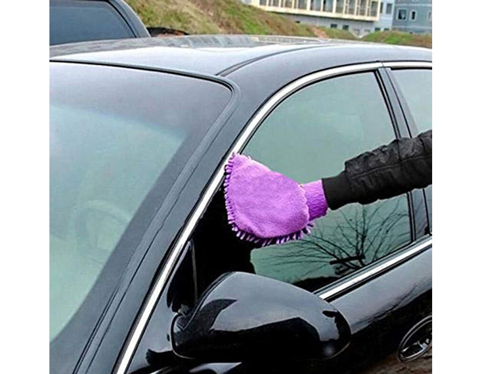 Mikropluošto audinio pirštinė, skirta plauti automobilių plovyklą ant rankų, Violetinė, Szín, Lila