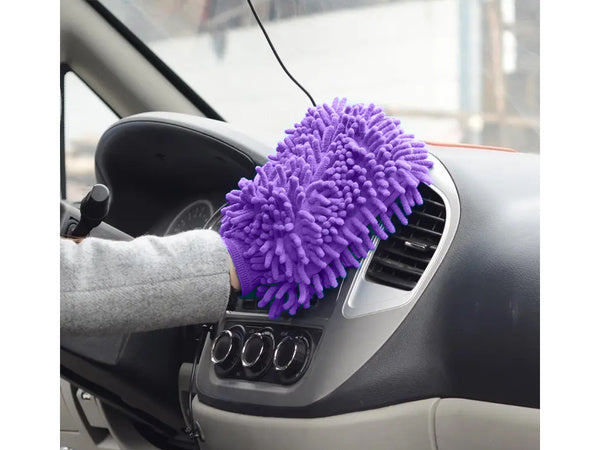 Mikropluošto audinio pirštinė, skirta plauti automobilių plovyklą ant rankų, Violetinė, Szín, Lila