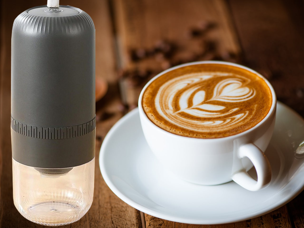 Kavos pupelių malūnėlis riešutai žolelės stiprus elektrinis usb espresso