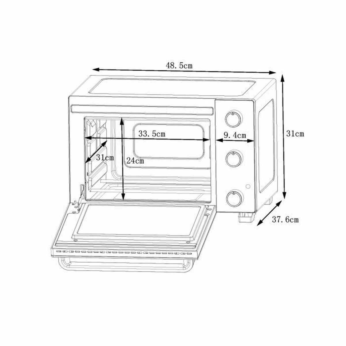 Kempingo viryklė Continental Edison CEMF28B2 1500 W