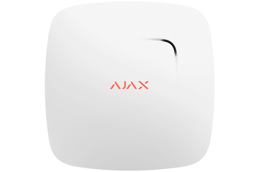 Bevielis dūmų / temperatūros jutiklis Ajax FireProtect 38105.10.WH1 (balta)