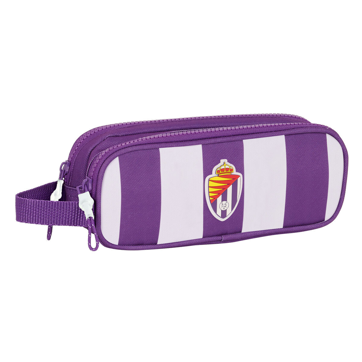 Dvigubas penalas Real Valladolid C.F. Balta Purpurinė 21 x 8 x 6 cm