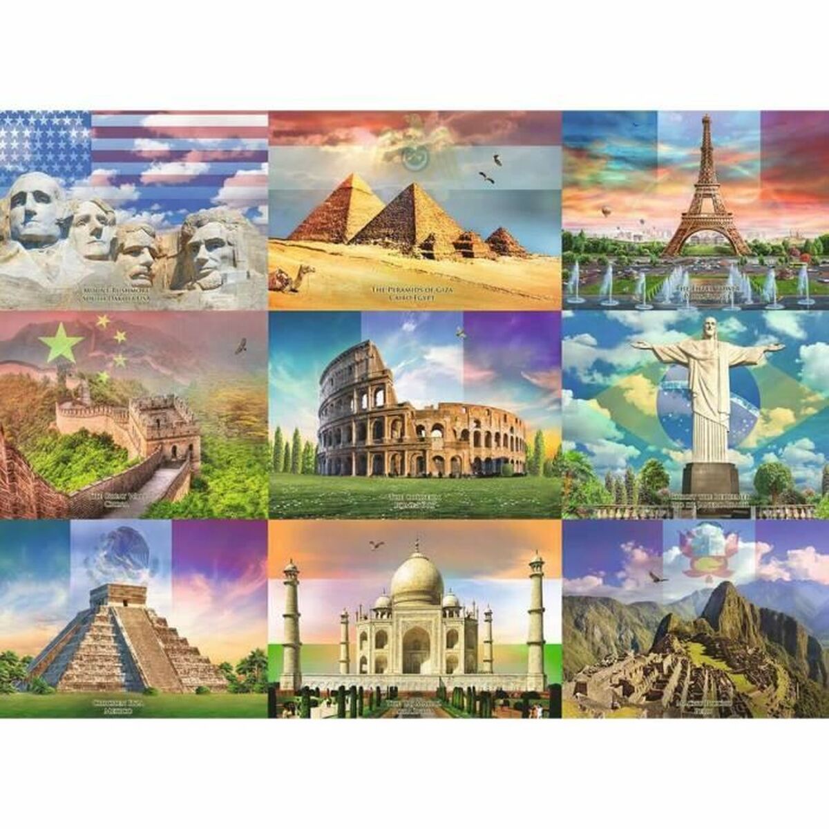 Dėlionė Ravensburger 13290 XXL Monumentos del mundo 200 Dalys