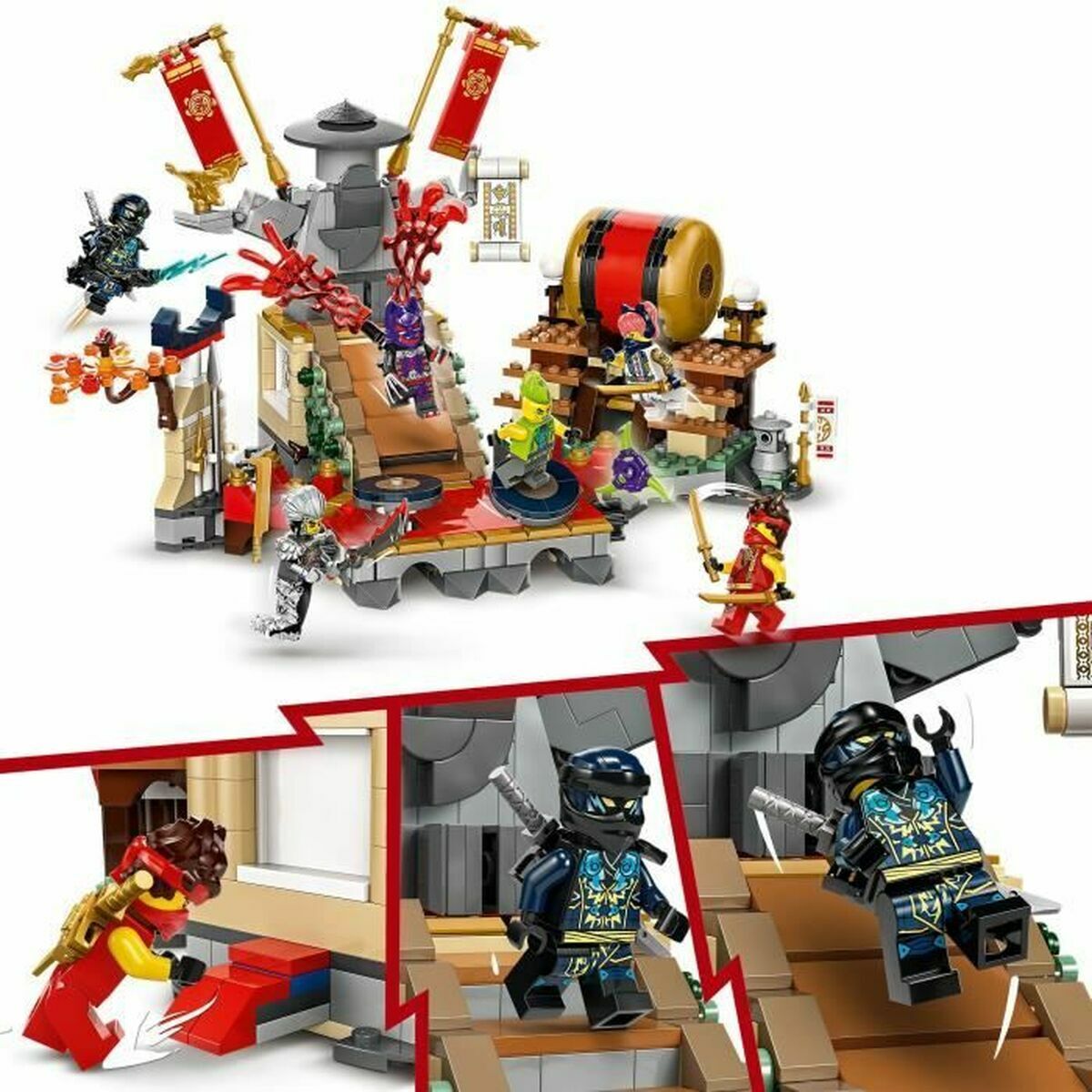 Statybos rinkinys Lego NINJAGO 71818 Tournament Battle Arena Spalvotas 659 Dalys