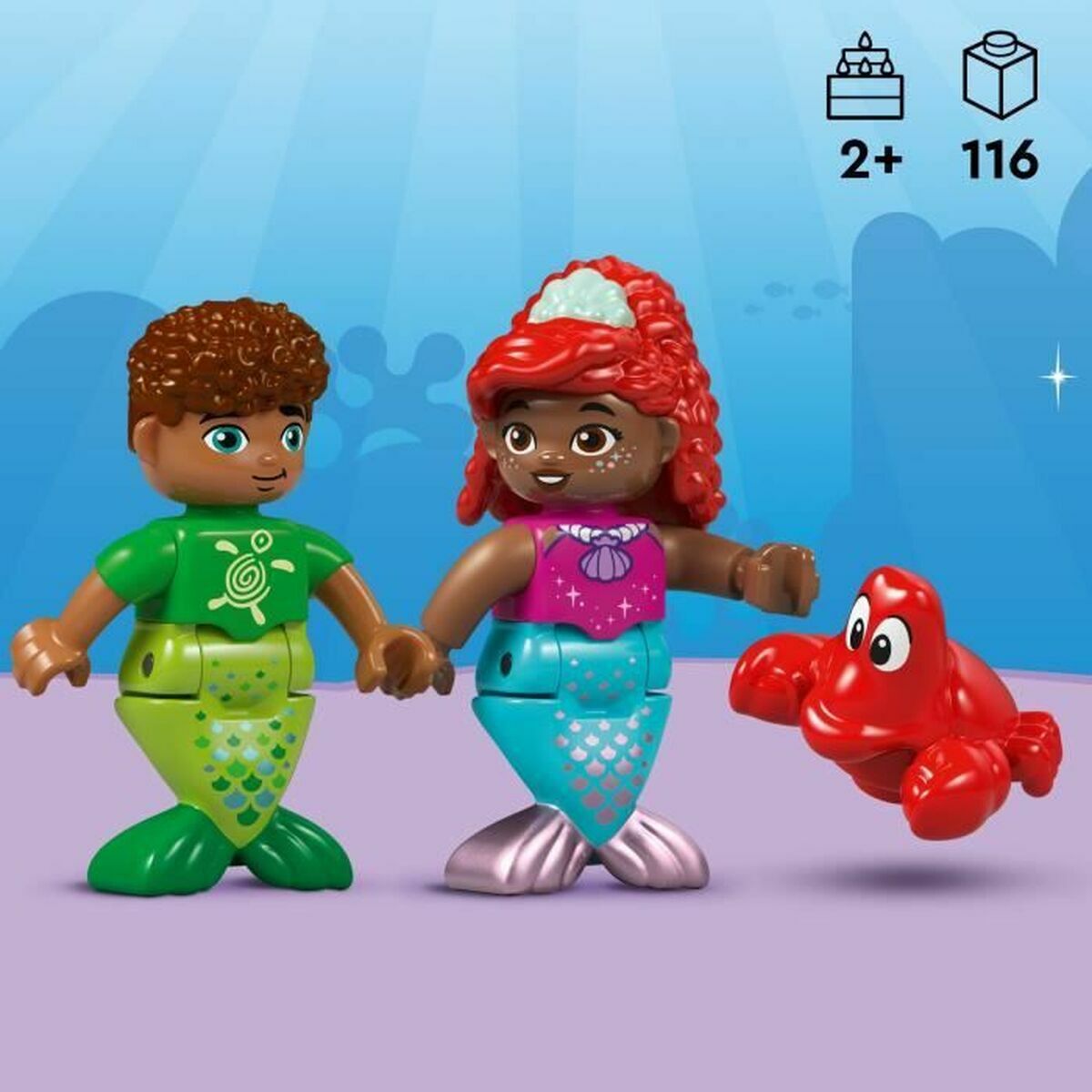 Statybos rinkinys Lego Disney 10435 Ariel's Magical Underwater Palace Spalvotas 116 Dalys